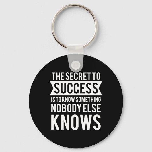 Birthday geeft het geheim aan succes sleutelhanger (Voorkant)