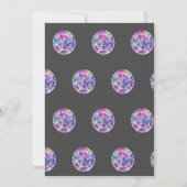 Birthday Gem Party Crystals Girl's waterverf Kaart (Achterkant)