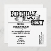 Birthday Gent Kaart (Voorkant / Achterkant)
