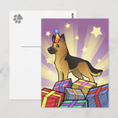 Birthday German Shepherd Briefkaart (Voorkant / Achterkant)