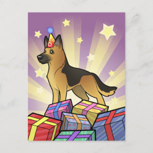 Birthday German Shepherd Briefkaart