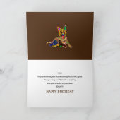 Birthday German Shepherd Kaleidoscope Collectie Kaart (Binnen)