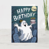 Birthday Ghost Kaart (Voorkant)