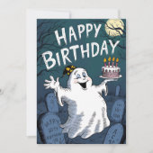 Birthday Ghost Kaart (Voorkant)