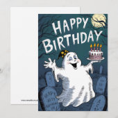 Birthday Ghost Kaart (Voorkant / Achterkant)