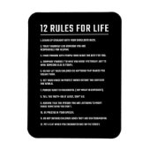 Birthday Gift 12 Rules for Life Magneet (Verticaal)