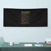 Birthday Gift 6 regels voor succes Spandoek (Beurs)