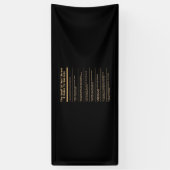 Birthday Gift 6 regels voor succes Spandoek (Verticaal)