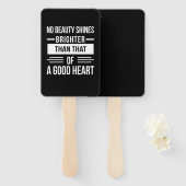 Birthday Gift a Good Heart Handwaaier (Voorkant en achterkant)