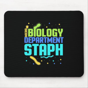 Birthday Gift Afdeling microbiologie Staph Muismat