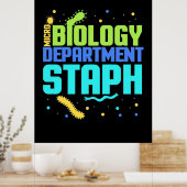 Birthday Gift | Afdeling microbiologie Staph Poster (Keuken)