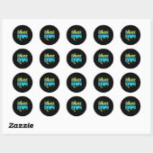 Birthday Gift | Afdeling microbiologie Staph Ronde Sticker (Vel)