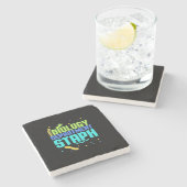 Birthday Gift | Afdeling microbiologie Staph Stenen Onderzetter (Zijkant)