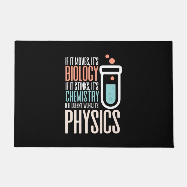 Birthday Gift | Als het wordt verplaatst, is het b Deurmat (Voorkant)