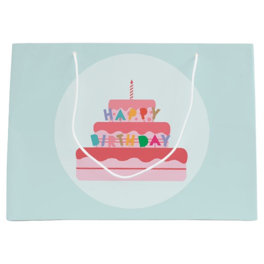 Birthday Gift Bag Groot Cadeauzakje (Voorkant)