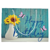 Birthday Gift Bag - Klein, glanzend Groot Cadeauzakje (Achterkant)