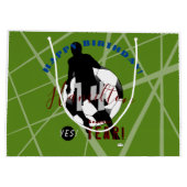 Birthday Gift Bag met Soccer Theme HAMbyWG Groot Cadeauzakje (Achterkant)