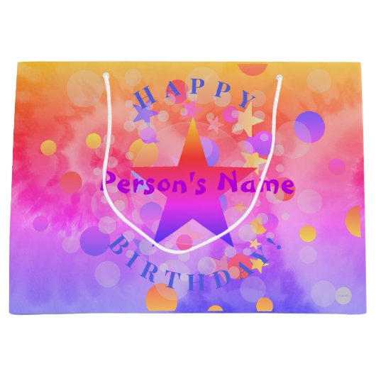 Birthday Gift Bag-ontwerp HAMbyWG Groot Cadeauzakje (Voorkant)
