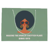 Birthday Gift Bag uit 1970 Groot Cadeauzakje (Achterkant)