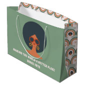 Birthday Gift Bag uit 1970 Groot Cadeauzakje (Achterkant Gekanteld)