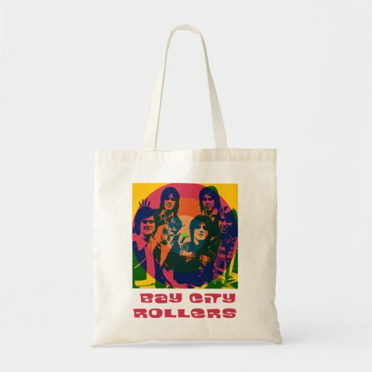 Birthday Gift Band Bay City Rollers Music Rock Co Tote Bag (Voorkant)