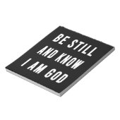 Birthday Gift be still and know how I am Go Notitieblok (Linkerzijde)
