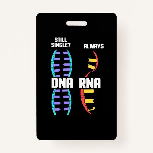 Birthday Gift | Bioloog-DNA-leraar en RNA Badge (Voorkant)