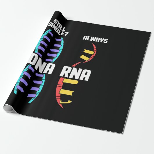 Birthday Gift | Bioloog-DNA van de leraar en RNA Cadeaupapier (Uitgerold)