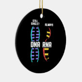 Birthday Gift | Bioloog-DNA van de leraar en RNA Keramisch Ornament (Rechts)
