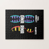 Birthday Gift | Bioloog-DNA van de leraar en RNA Legpuzzel (Horizontaal)