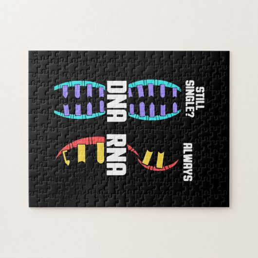 Birthday Gift | Bioloog-DNA van de leraar en RNA Legpuzzel (Horizontaal)