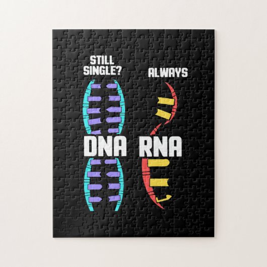 Birthday Gift | Bioloog-DNA van de leraar en RNA Legpuzzel (Verticaal)