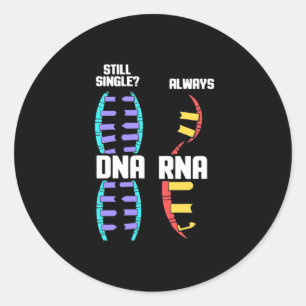 Birthday Gift Bioloog-DNA van de leraar en RNA Ronde Sticker