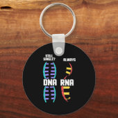 Birthday Gift | Bioloog-DNA van de leraar en RNA Sleutelhanger (Voorkant)