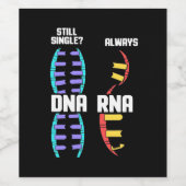 Birthday Gift | Bioloog-DNA van de leraar en RNA Wijn Etiket (Enkel label)