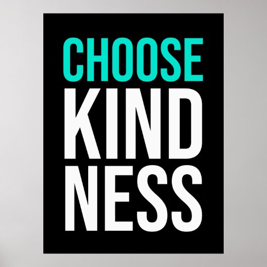 Birthday Gift Choose Kindness Poster (Voorkant)