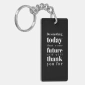 Birthday Gift doet vandaag iets Sleutelhanger (Voorkant Links)
