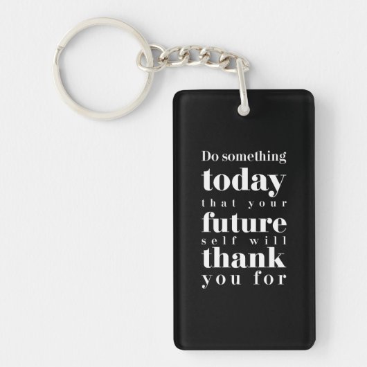 Birthday Gift doet vandaag iets Sleutelhanger (Voorkant)