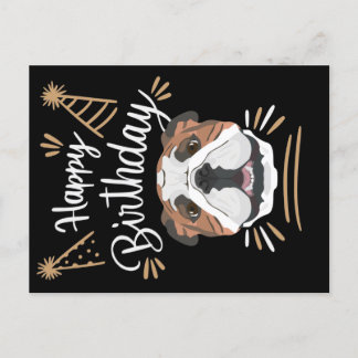 Birthday Gift English Bulldog Briefkaart