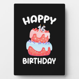 Birthday Gift Fijne 16de verjaardag Fotoplaat