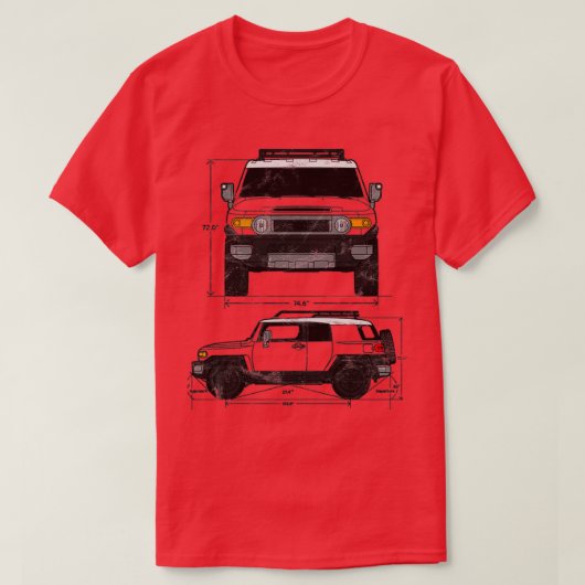 Birthday gift FJ Cruiser T-shirt (Design voorkant)