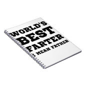 Birthday Gift for Dad world's Best Farter Fathers Notitieboek (Rechterzijde)