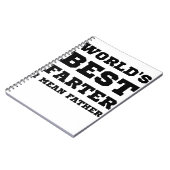 Birthday Gift for Dad world's Best Farter Fathers Notitieboek (Linkerzijde)