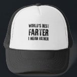 Birthday Gift for Dad world's Best Farter Fathers Trucker Pet<br><div class="desc">Maak je eigen vrachtwagenhoed. Het ontwerphulpmiddel staat u toe om uw kunst, design, of foto's aan creëer toe te voegen een unieke al Amerikaanse vrachtwagenhoed! U kunt tekst toevoegen gebruikend koele doopvonten en een voorproef van uw verwezenlijking zien! Onze eenvoudige manier om Trucker Hat te personaliseren heeft geen minimumbestellingen en...</div>