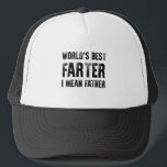 Birthday Gift for Dad world's Best Farter Fathers Trucker Pet<br><div class="desc">Maak je eigen vrachtwagenhoed. Het ontwerphulpmiddel staat u toe om uw kunst, design, of foto's aan creëer toe te voegen een unieke al Amerikaanse vrachtwagenhoed! U kunt tekst toevoegen gebruikend koele doopvonten en een voorproef van uw verwezenlijking zien! Onze eenvoudige manier om Trucker Hat te personaliseren heeft geen minimumbestellingen en...</div>