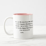 Birthday Gift for Sister in Law Two-Tone Coffee Tweekleurige Koffiemok<br><div class="desc">Een perfect cadeau voor je zuster in de wet.</div>