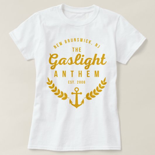 Birthday Gift Gaslight Anthem Est. 2006 T-shirt (Design voorkant)
