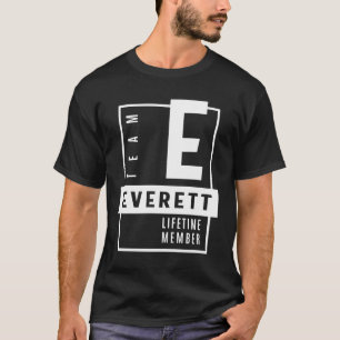 Birthday Gift, gepersonaliseerde naam Everett T-shirt