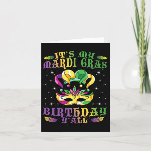Birthday Gift Idea Celebration Masquerade Costume Kaart