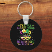 Birthday Gift Idea Celebration Masquerade Costume Sleutelhanger (Voorkant)